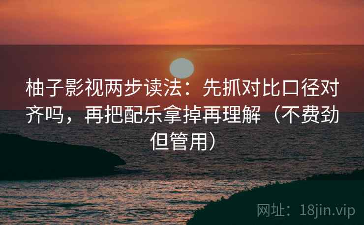 柚子影视两步读法:先抓对比口径对齐吗,再把配乐拿掉再理解(不费劲但管用) 柚子影视两步读法:先抓对比口径对齐吗,再把配乐拿掉再理解(不费劲但管用)